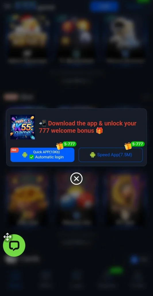 Download Section of K55 Game 